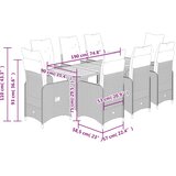  9-dijelni vrtni bistro set od poliratana s jastucima crni | shoptok.hr