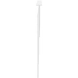  Vzglavje z vzglavjem Sijajno belo 150 cm Konstruiran les, (5000110161) | Shoptok.si