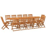  13-dijelni vrtni blagovaonski set 280x90x75 cm bagremovog drva | Eponuda.com