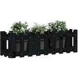  Povišena vrtna gredica crna 100x30x30 cm masivna borovina | shoptok.hr