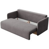 Rodier Siva žametna raztegljiva sedežna garnitura 220 cm Chaum – | Shoptok.si