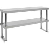  Polica za radni stol s 2 razine 120x30x65 cm nehrđajući čelik | Eponuda.ba
