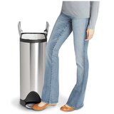 simplehuman Kanta mat srebrne boje s pedalom Butterfly, 45 l | shoptok.hr
