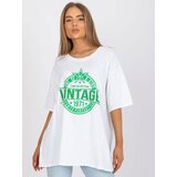 Italy Moda T-shirt-DHJ-TS-6862.24X-white-green | shoptok.hr