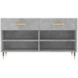  Klupa za cipele siva boja betona 102x35x55 cm konstruirano drvo | shoptok.hr
