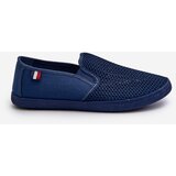 EVENTO PE1 Men's Openwork Sneakers Canvas Shoes Navy Blue Koboru | Shoptok.si
