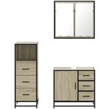 vidaXL 3-dijelni set kupaonskog namještaja boja hrasta sonome drveni | shoptok.hr