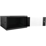  Mrežni ormar s pohranom Crna 60 x 60 x 35 cm Čelik | shoptok.hr