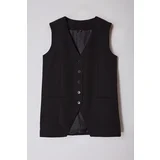 Trendyol Black Regular Woven Vest