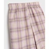 Sinsay Wide leg hlače na karirani uzorak s ukrasnim volanima | shoptok.hr