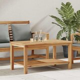  Kava Stol s pohranom Smeđa 90 x 50 x 45 cm Čvrsto teak drvo | shoptok.hr