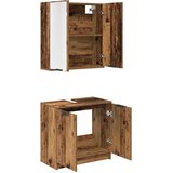  Set ormarića za kupaonicu Staro drvo Konstruirano drvo | shoptok.hr