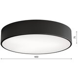  Spoljašnje plafonsko svetlo sa senzorom CLEO 3xE27/24W/230V, prečnika 40 cm, crno, IP54 | Eponuda.com