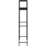 vidaXL 2-nadstropni regal za nad pralni stroj črn 69x28x143 cm železo | Shoptok.si