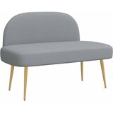  Oblikovana klupa s naslonjačem Svjetlosiva 110 x 60 x 76 cm | Eponuda.com
