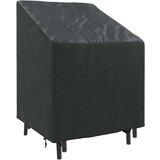 vidaXL Pokrov za vrtn stol Črna 75 x 78 x 65 / 100 cm 420D tkanina | Shoptok.si