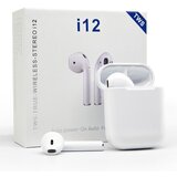  tws i12 slušalice / bluetooth / touch control / kutijica za punjenje / bijele Cijene