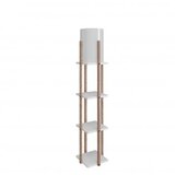 Opviq Bela/v naravni barvi stoječa svetilka (višina 135 cm) Nora – Cene