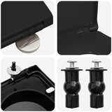  WC daska Podesiva Crna 48 x 36,5 x 4,5 cm Polipropilen | shoptok.hr