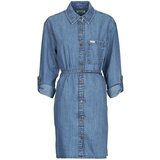 Guess Kratke obleke GJ LS DENIM SHIRT Modra Cene
