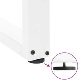 vidaXL Noge kavne mizice U-oblika 2 kosa bela 80x(72-73)cm jeklo | Shoptok.si