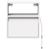  Zidni TV ormarić s LED svjetlima bijeli 41x31x45 cm | Eponuda.com