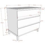 Vipack Bela otroška komoda 99x89x57 cm Eva – | Shoptok.si