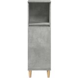 vidaXL Kopalniška omarica betonsko siva 30x30x100 cm inženirski les | Shoptok.si