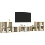  8-dijelni set TV ormarića boja hrasta sonome od iverice | shoptok.hr