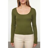 Trendyol Khaki Basic Pool Neck Knitwear Sweater | Shoptok.si