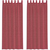 Voile zavjese s petljama 2 kom. vinsko crvene 140x260 cm | Shoptok.si