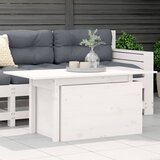  Vrtni stol bijeli 100 x 50 x 75 cm od masivne borovine | Eponuda.com