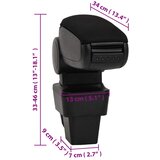  Naslon za ruke za automobil crni 13 x 34 x (33 - 46) cm ABS | shoptok.hr