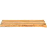 Stolna Mizna plošča z naravnim robom 80x20x3,8 cm trden mangov les, (21410956) | Shoptok.si