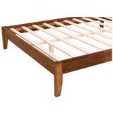 Kalune Design Bračni krevet od masivne smreke s podnicom 160x200 cm u prirodnoj boji/tamno smeđi Galaksi – | shoptok.hr