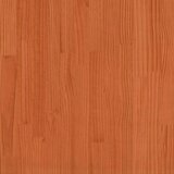 vidaXL Knjižna postelja brez vzmetnice vošč. rjava 150x200 cm borovina | Shoptok.si