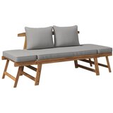 Bessagi Garden Klop S Funkcijo Ležalnika Pia, Les Akacije, Siva | Shoptok.si