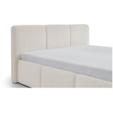 Meise Möbel Tapecirani bračni krevet s prostorom za odlaganje s podnicom 180x200 cm boje slonovače Merida – | shoptok.hr