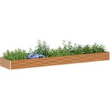  Vrtna visoka greda 485 x 100 x 36 cm Cinkana jeklena, (5000287713) | Shoptok.si