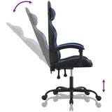  Okretna igraća stolica crno-plava od umjetne kože | shoptok.hr