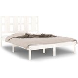 The Living Store Posteljni okvir bel iz trdnega lesa 120x190 cm - Posteljni Okvir, (21523592) | Shoptok.si