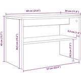 TV omarica Sonoma hrast 60 x 30 x 40 cm Konstruiran les, (5000137156) | Shoptok.si