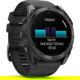 Garmin Fenix 8 – 51 mm, AMOLED, Skrilasto siv model s črnim silikonskim paščkom, (21365643) | Shoptok.si