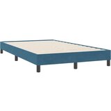 Box spring postelja brez vzmetnico temno modra 120x220 cm žamet, (21791671) | Shoptok.si