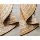Elle Decoration Oker žuti/krem okrugao vanjski tepih ø 140 cm Gemini – | shoptok.hr