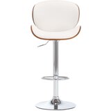 Furnova Barski stolček belo umetno usnje, (21948944) | Shoptok.si