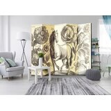 Artgeist PARAVAN 225/172/3 cm krem barve, siva Slike