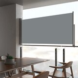 vidaXL Zložljiva stranska tenda za teraso 60x300 cm siva Cene