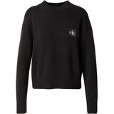 Calvin Klein Jeans Pulover črna / bela Cene