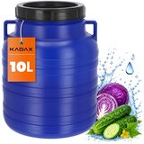 KADAX plastični sod 10L za vlaganje zelja, kumar, ročaji za vodo, certifikat, (5000354876) | Shoptok.si
